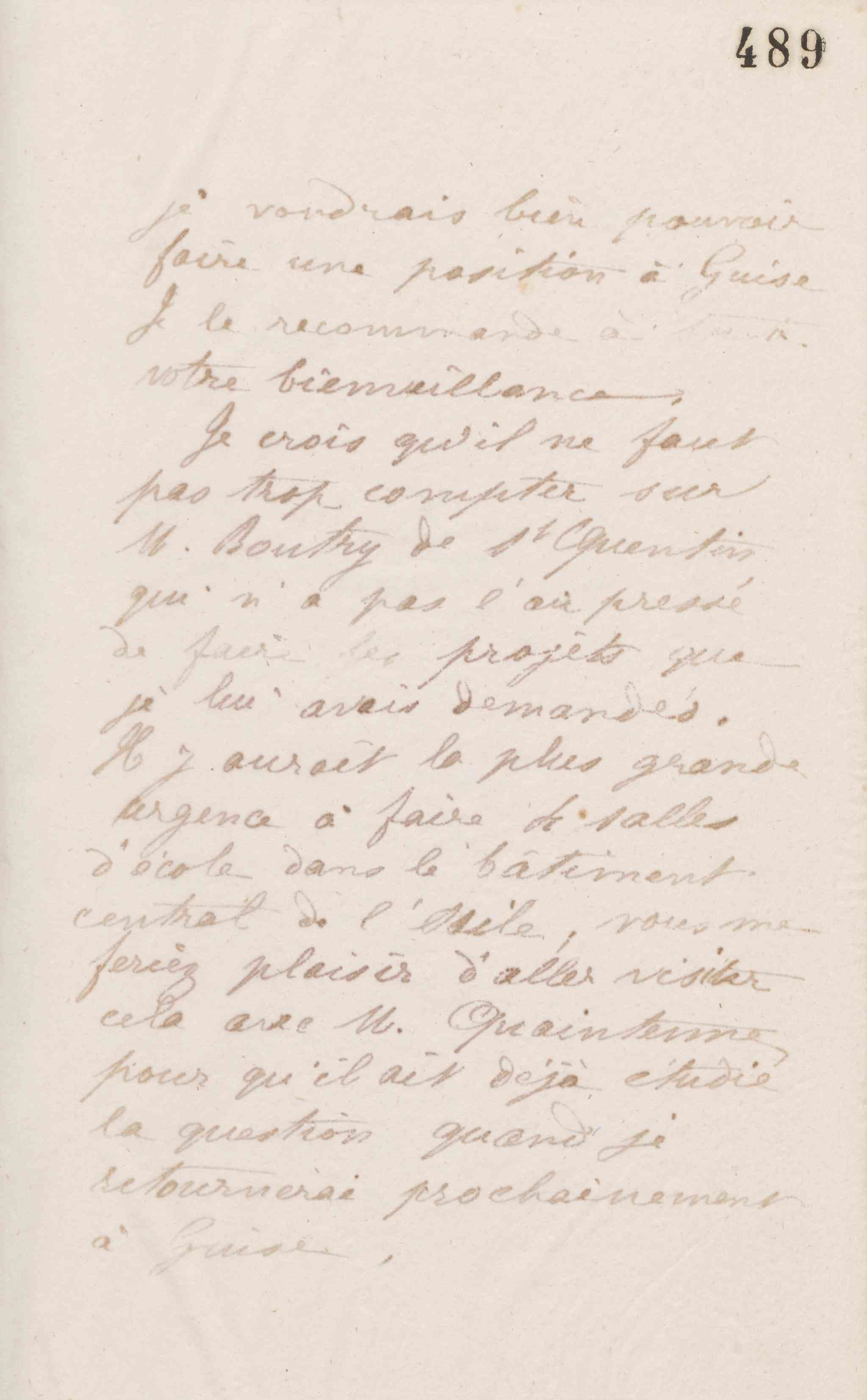 Jean-Baptiste André Godin à Jacques Philippe Delorme, 12 juillet 1873