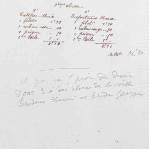 Liste des prix de couture, 1874