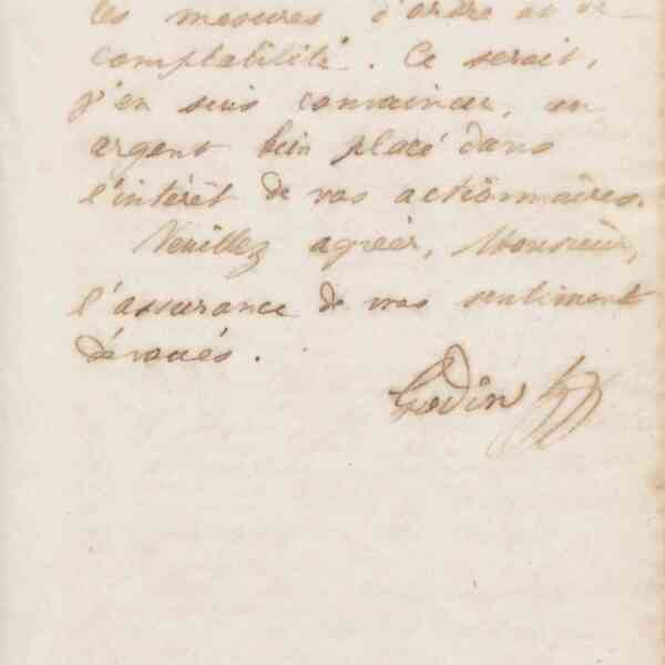 Jean-Baptiste André Godin à Henry Levasseur, 11 janvier 1873