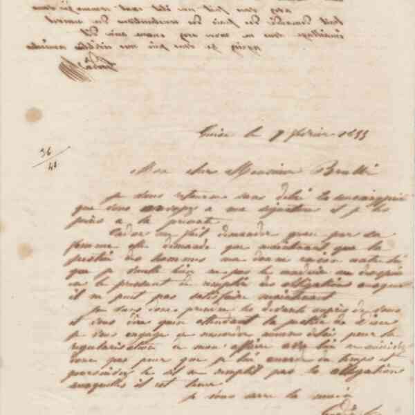 Jean-Baptiste André Godin à Alexandre Brullé, 26 janvier 1856