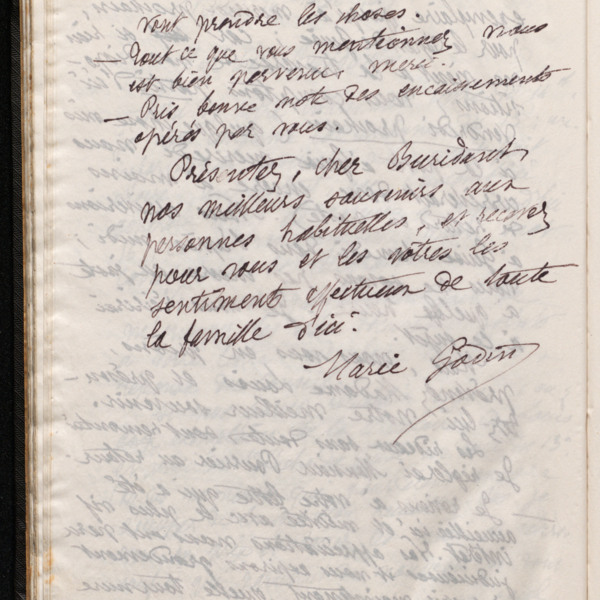Marie Moret à Henri Buridant, 16 mai 1897