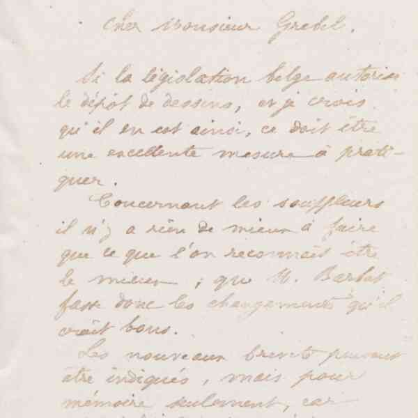 Jean-Baptiste André Godin à Alphonse Grebel, 22 novembre 1873