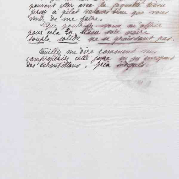 Marie Moret à madame Coussinet, 4 mai 1887