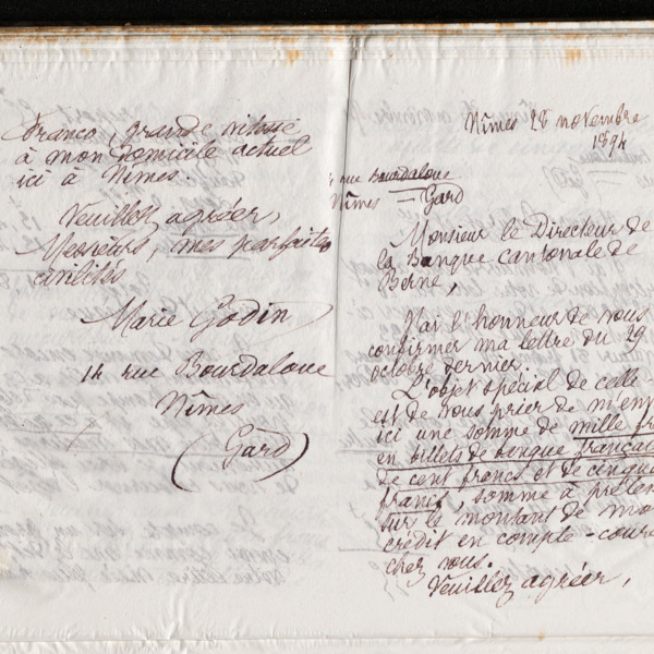 Marie Moret au Printemps (Jaluzot et Cie), 28 novembre 1894