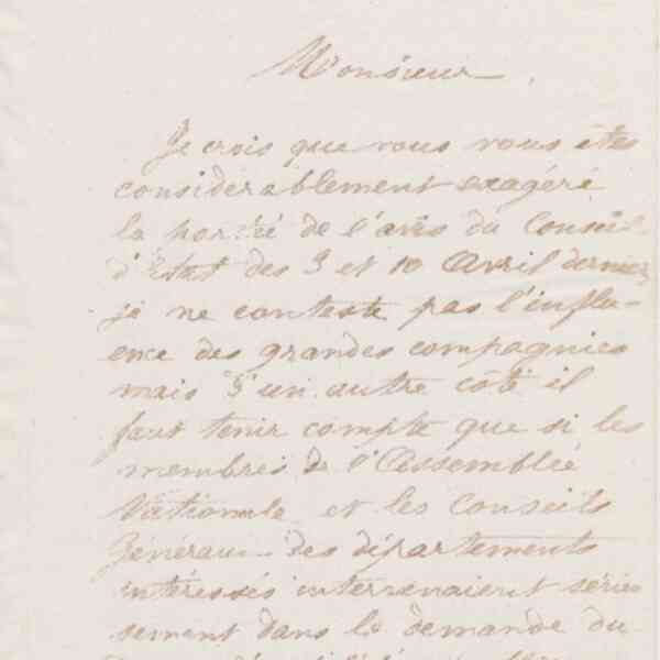 Jean-Baptiste André Godin à monsieur Despret, 18 juillet 1873