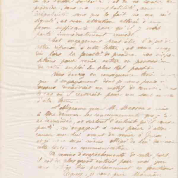 Jean-Baptiste André Godin à monsieur Lesne, 9 août 1872