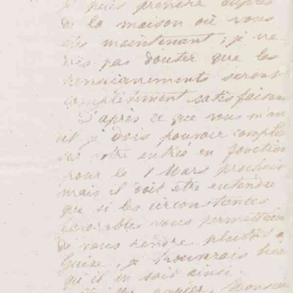 Jean-Baptiste André Godin à monsieur Taupier, 8 février 1874