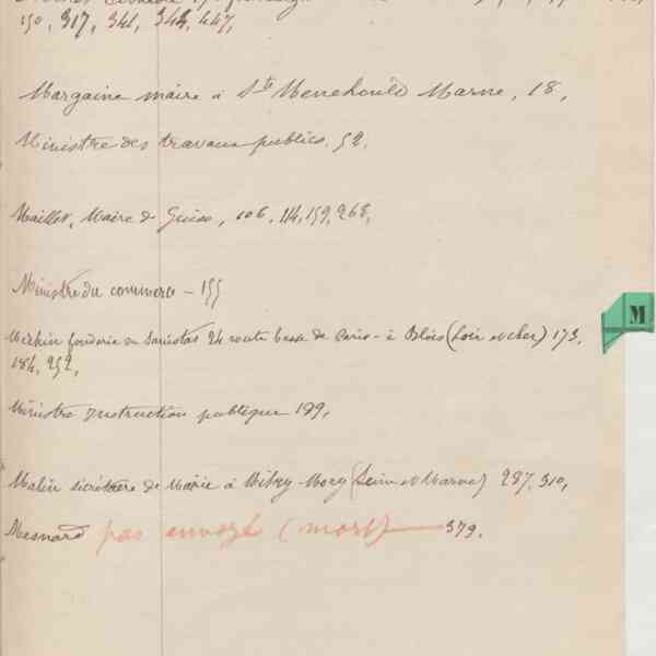 Registre CNAM FG 15 (15) - Index