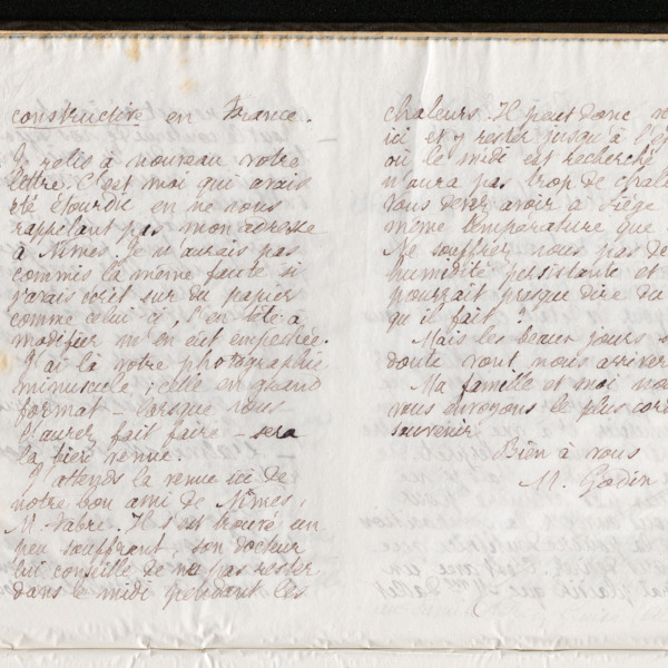 Marie Moret à Alexandre Antoniadès, 12 juin 1894