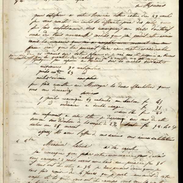 Jean-Baptiste André Godin à monsieur Laloux, 8 octobre [1845]