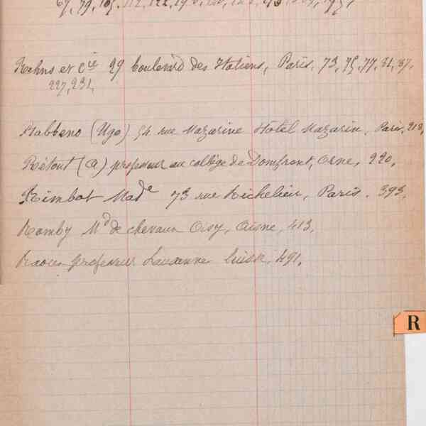 Registre CNAM FG 41 (3) - Index