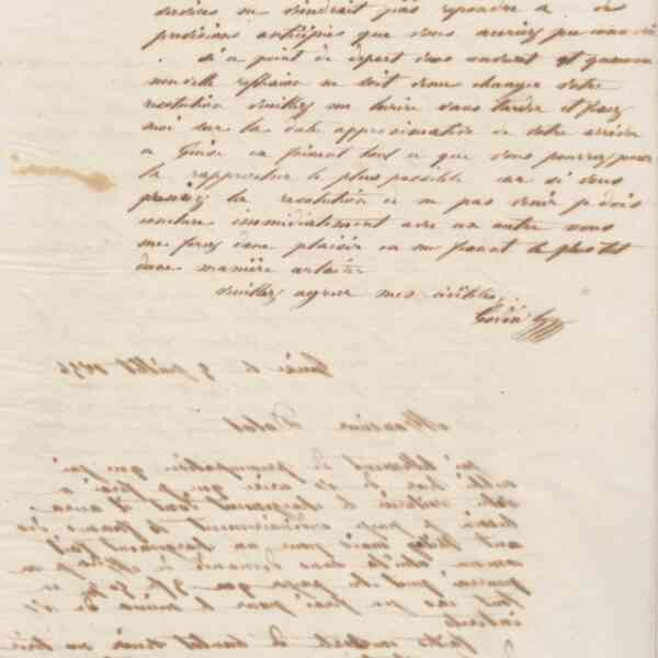 Jean-Baptiste André Godin à monsieur Dolot, 16 juin 1856