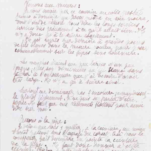 Marie Moret à Henriette Prestat, 6 décembre 1889