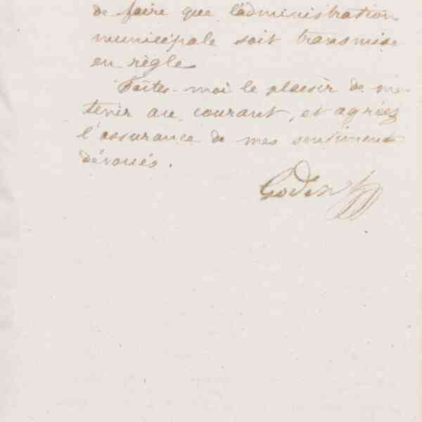 Jean-Baptiste André Godin à Jacques Philippe Delorme, 11 février 1874