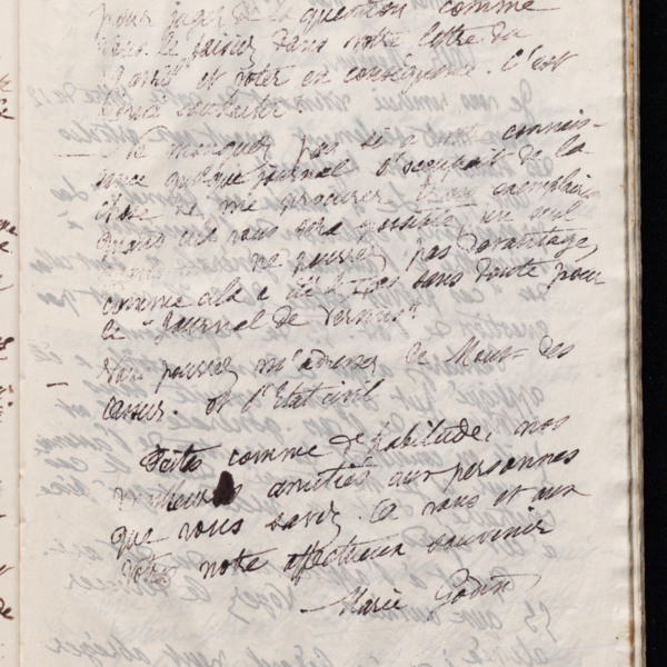 Marie Moret à Henri Buridant, 13 mai 1897