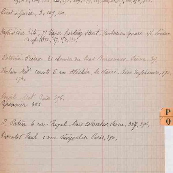 Registre CNAM FG 41 (3) - Index