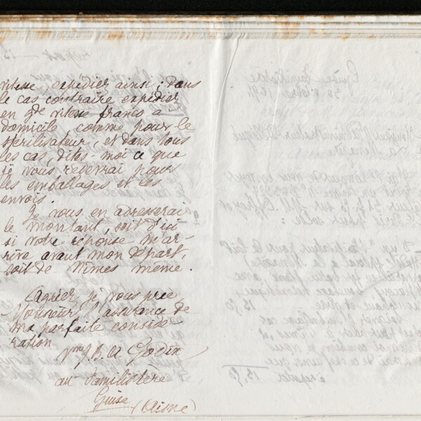 Marie Moret à La Ménagère, 30 octobre 1894