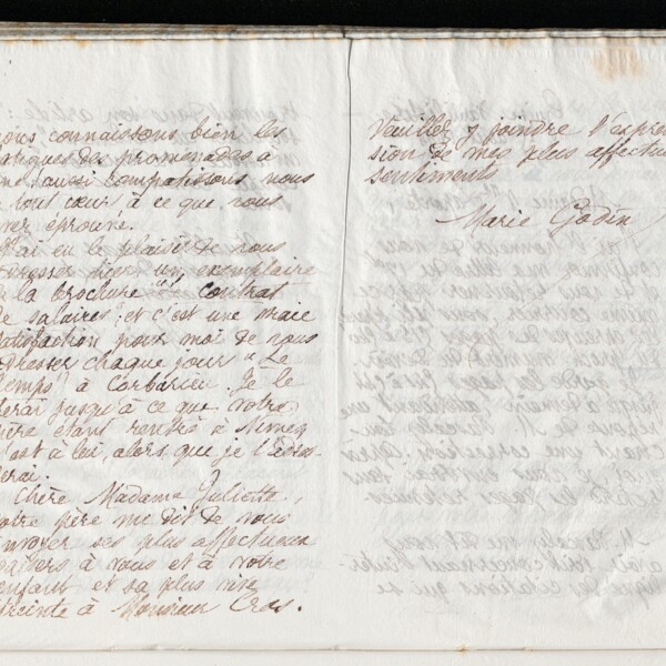 Marie Moret à Juliette Cros, 22 août 1894