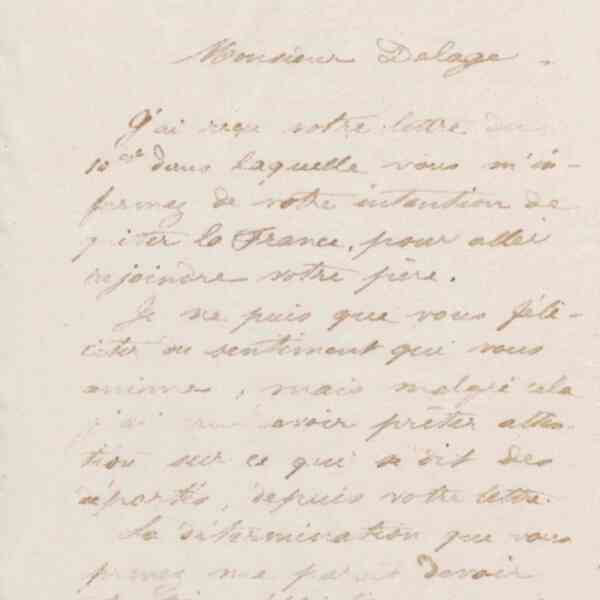 Jean-Baptiste André Godin à monsieur Delage, 21 juin 1873