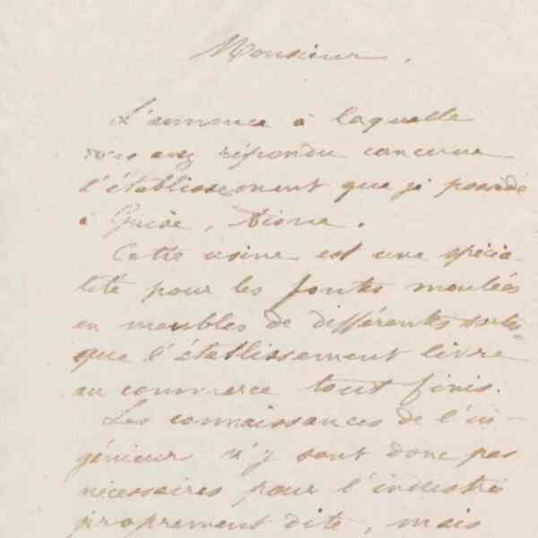 Jean-Baptiste André Godin à monsieur J. Flamand, 16 juin 1873