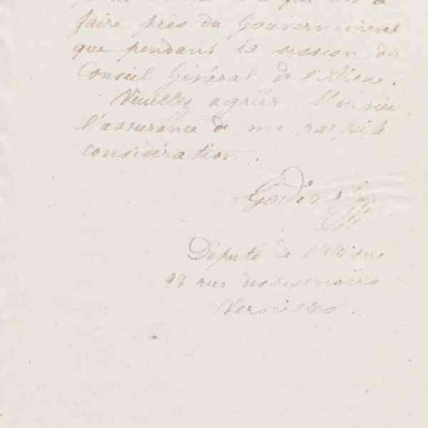 Jean-Baptiste André Godin à Athanase Cucheval-Clarigny, 17 juillet 1873