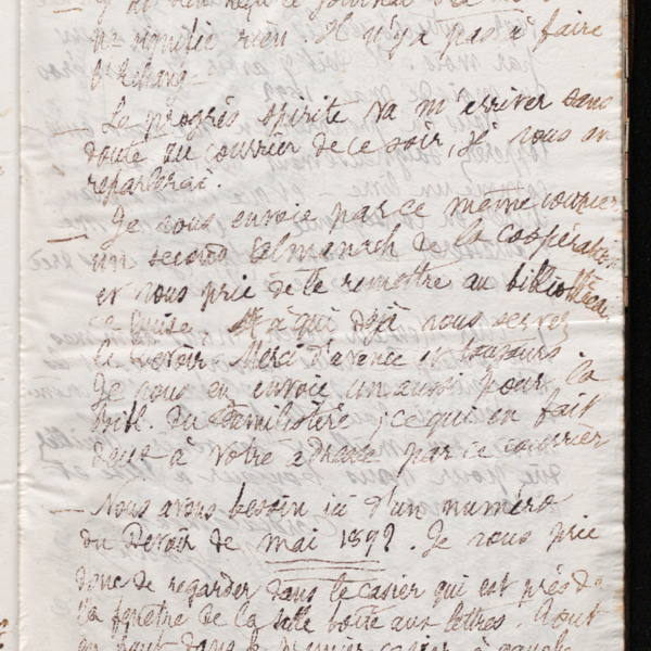 Marie Moret à Pierre-Alphonse Doyen, 2 mars 1895