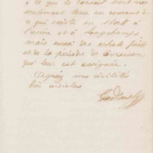 Jean-Baptiste André Godin à monsieur Loisy, 15 mai 1872