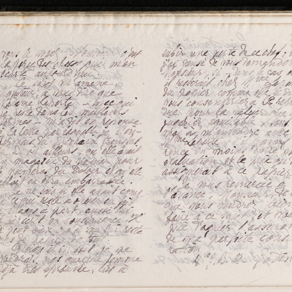 Marie Moret à monsieur Chastanier, 5 août 1897