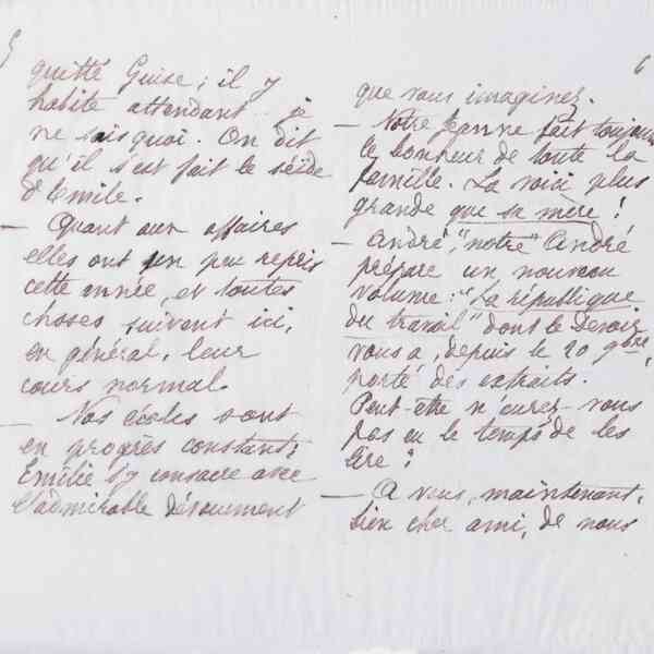 Marie Moret à Alexandre Tisserant, 9 décembre 1887