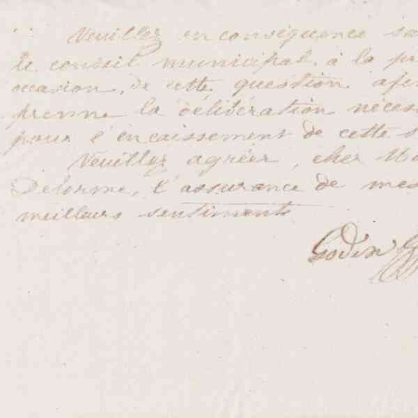 Jean-Baptiste André Godin à Jacques Philippe Delorme, 28 janvier 1874