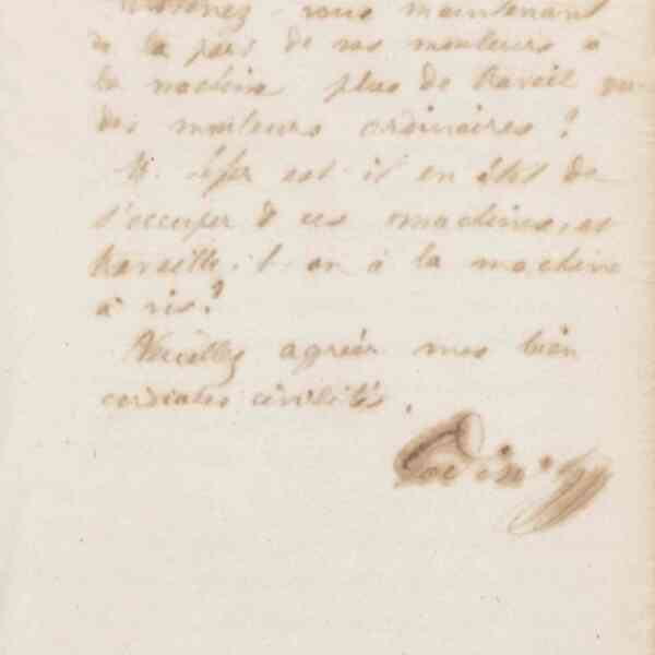 Jean-Baptiste André Godin à monsieur Loisy, 26 mai 1872
