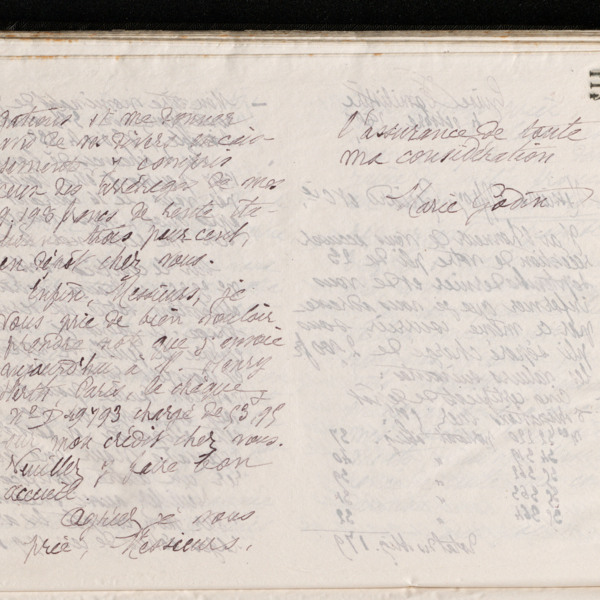 Marie Moret à Offroy, Guiard et Cie, 4 octobre 1897