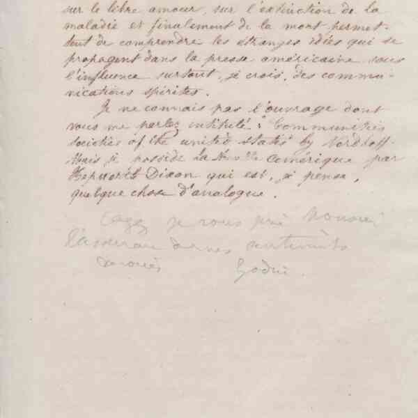 Jean-Baptiste André Godin à Antoine Massoulard, 10 juin 1876
