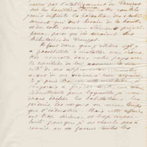 Jean-Baptiste André Godin à monsieur Gautrelet, 28 février 1875