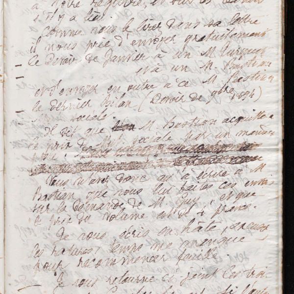 Marie Moret à Pierre-Alphonse Doyen, 16 février 1895