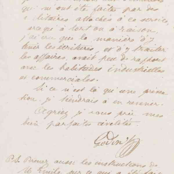 Jean-Baptiste André Godin à monsieur Delaruelle, 12 décembre 1873