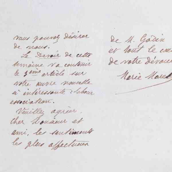 Marie Moret à Edward Vansittart Neale, 18 janvier 1886