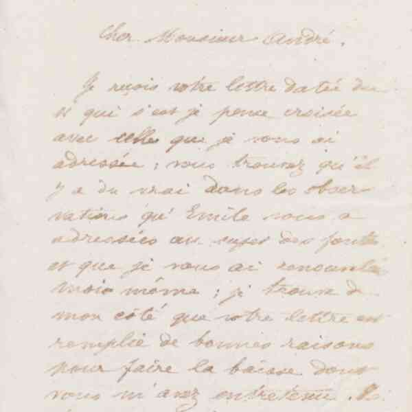 Jean-Baptiste André Godin à Eugène André, 13 janvier 1874