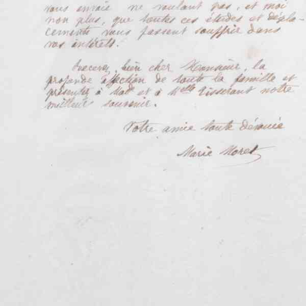 Marie Moret à Alexandre Tisserant, 3 juillet 1886