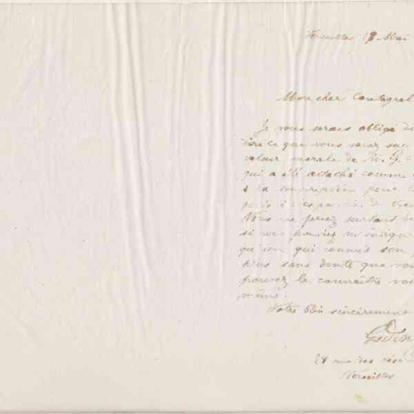 Jean-Baptiste André Godin à François Cantagrel, 27 mai 1874