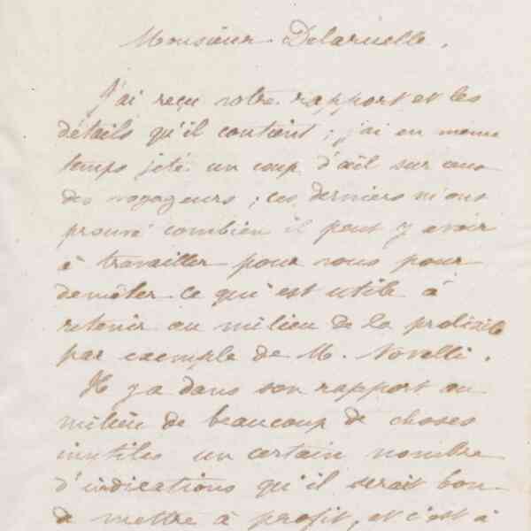 Jean-Baptiste André Godin à monsieur Delaruelle, 6 décembre 1873