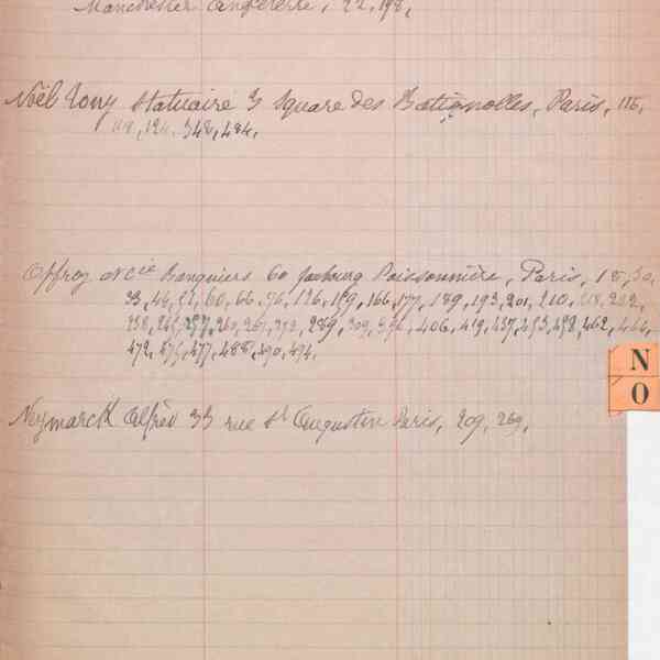 Registre CNAM FG 42 (7) - Index