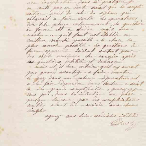 Jean-Baptiste André Godin à monsieur Roussel, 22 novembre 1866