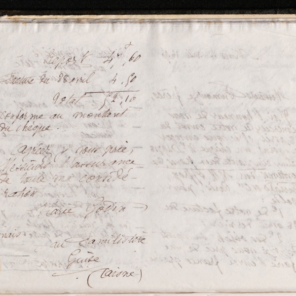 Marie Moret à Fumouze frères, 13 mai 1896