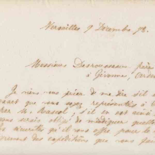 Jean-Baptiste André Godin à Desrousseaux frères, 9 décembre 1872