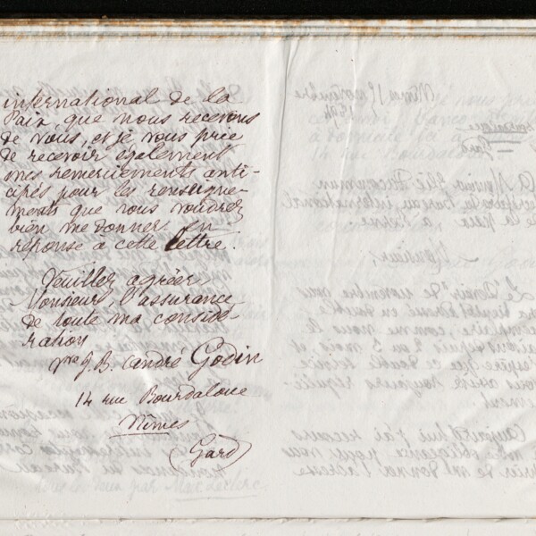 Marie Moret à Élie Ducommun, 15 novembre 1894