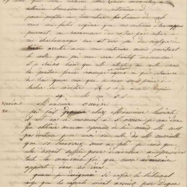 Jean-Baptiste André Godin à monsieur Mové, 18 mars 1847