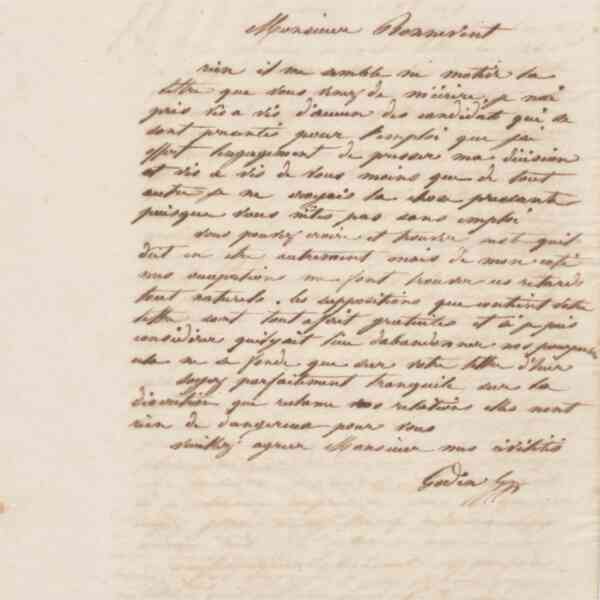 Jean-Baptiste André Godin à monsieur Bonnevent, 28 juillet 1861