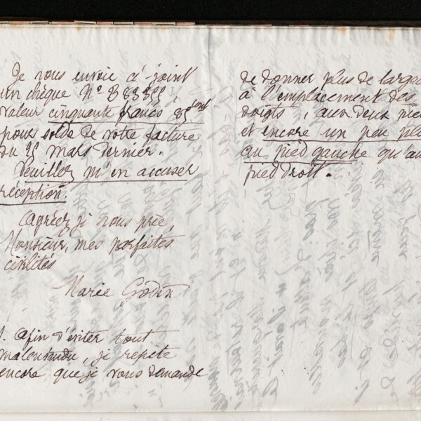 Marie Moret à Henry Herth, 17 avril 1895