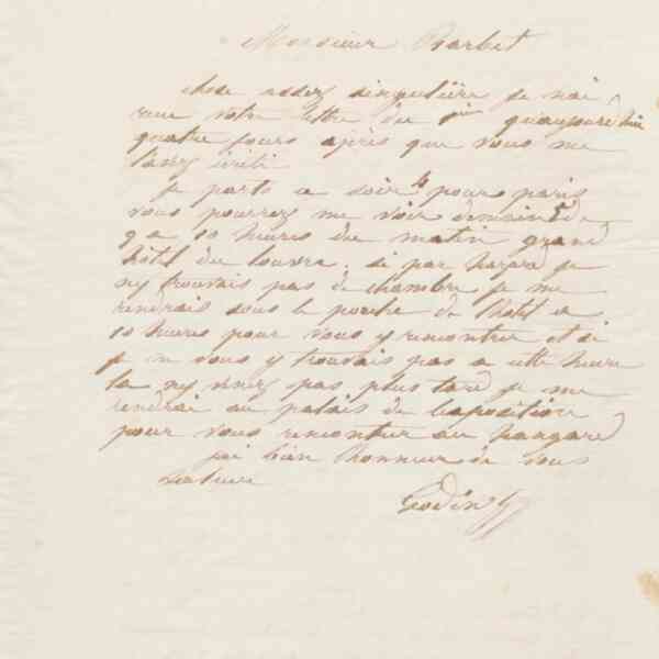 Jean-Baptiste André Godin à monsieur Barbet, 4 avril 1867